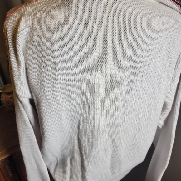 VINTAGE TOP SPOT 100% COTTON GRANDMA PASTEL OVERSIZED CARDIGAN - Picture 4 of 7